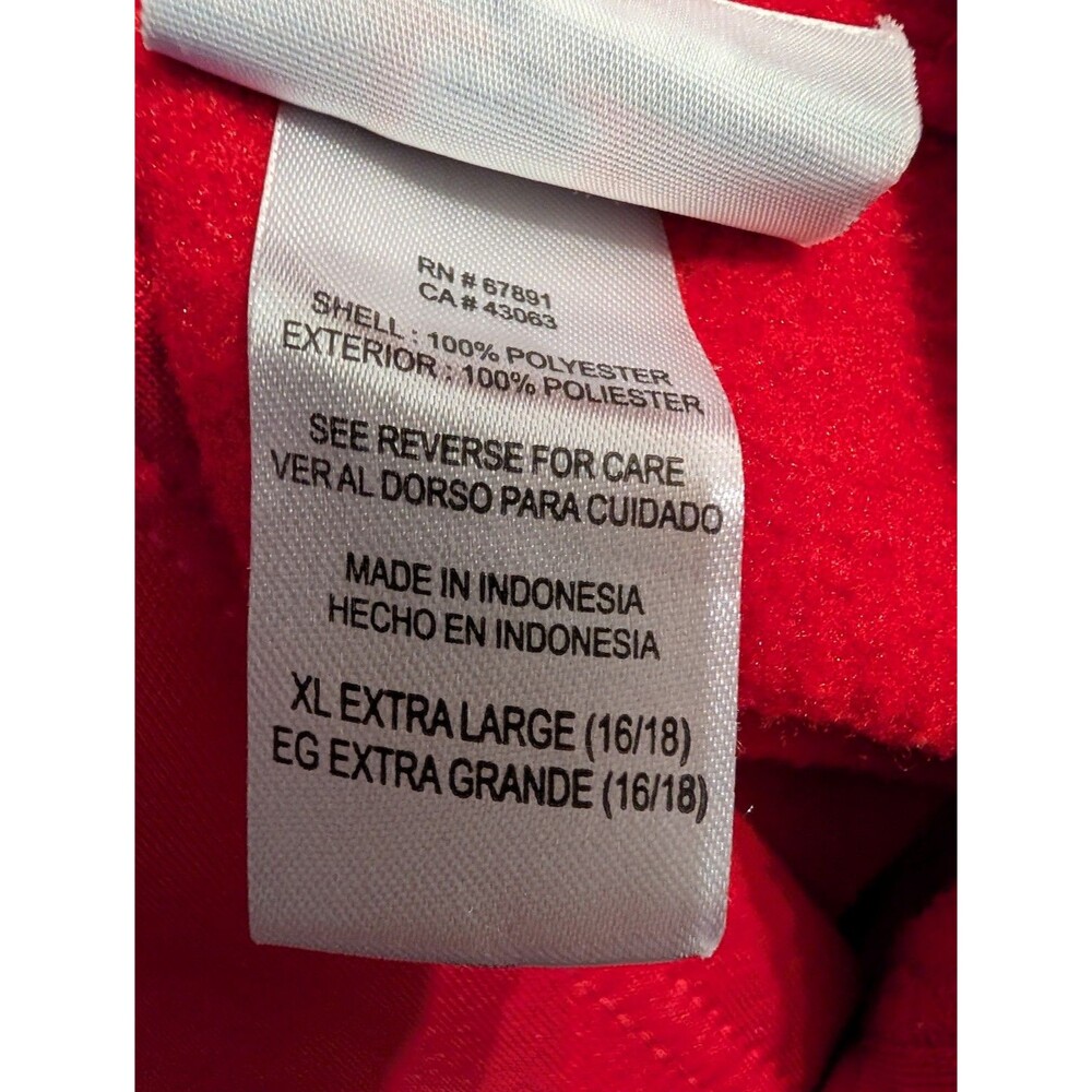 Tampa Bay Buccaneers Hoodie Youth XL 16 18 Red NFL Team Apparel Pullover - Picture 4 of 12